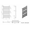 Полотенцесушитель водяной Grota Granito 650x1220 черный
