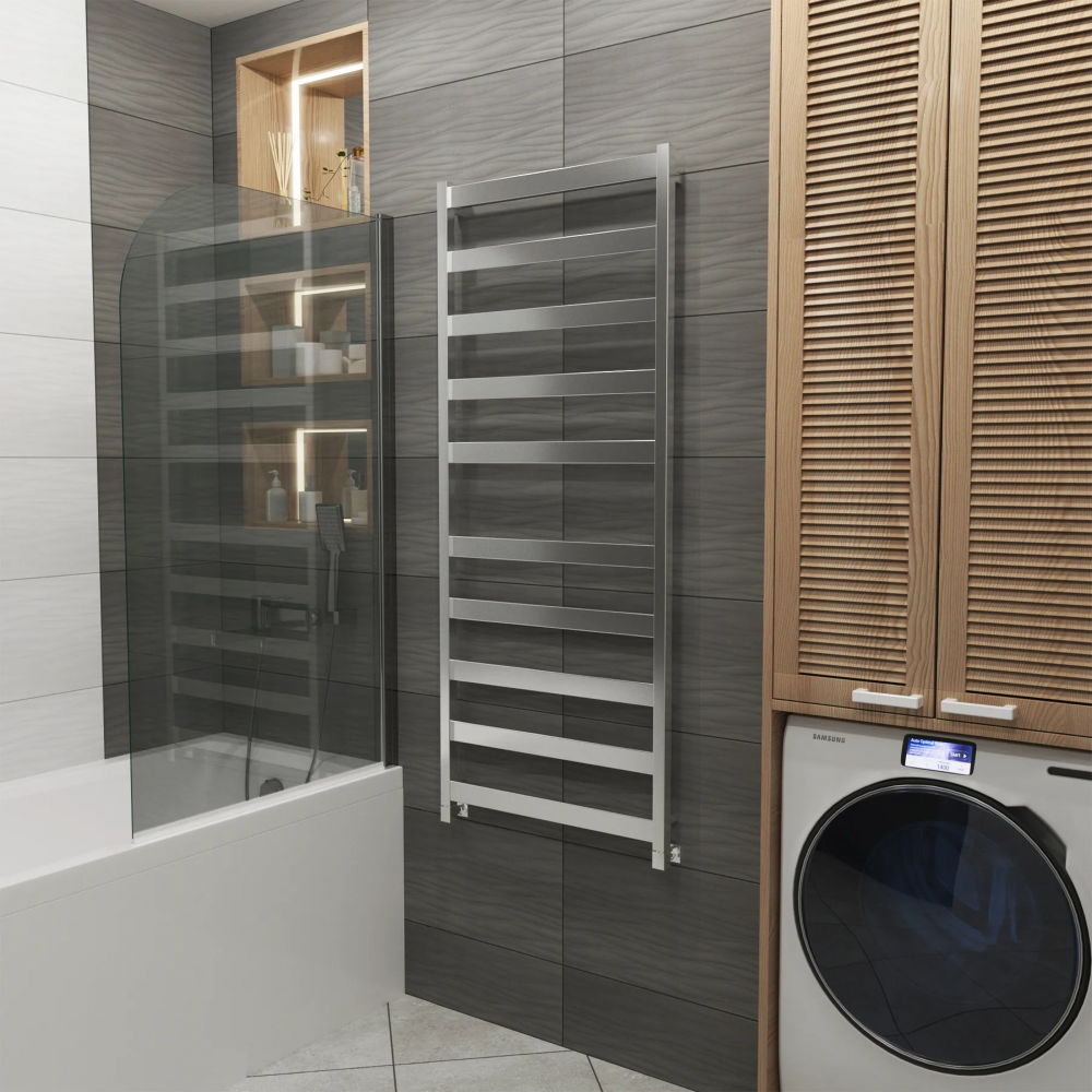 Полотенцесушитель водяной Grota Brezza 630x1500 хром матовый