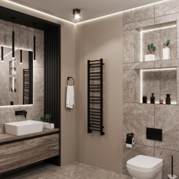 Полотенцесушитель водяной Grota Classic 300x1200 черный