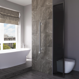 Полотенцесушитель электрический Grota Corsa 30х900 хром матовый