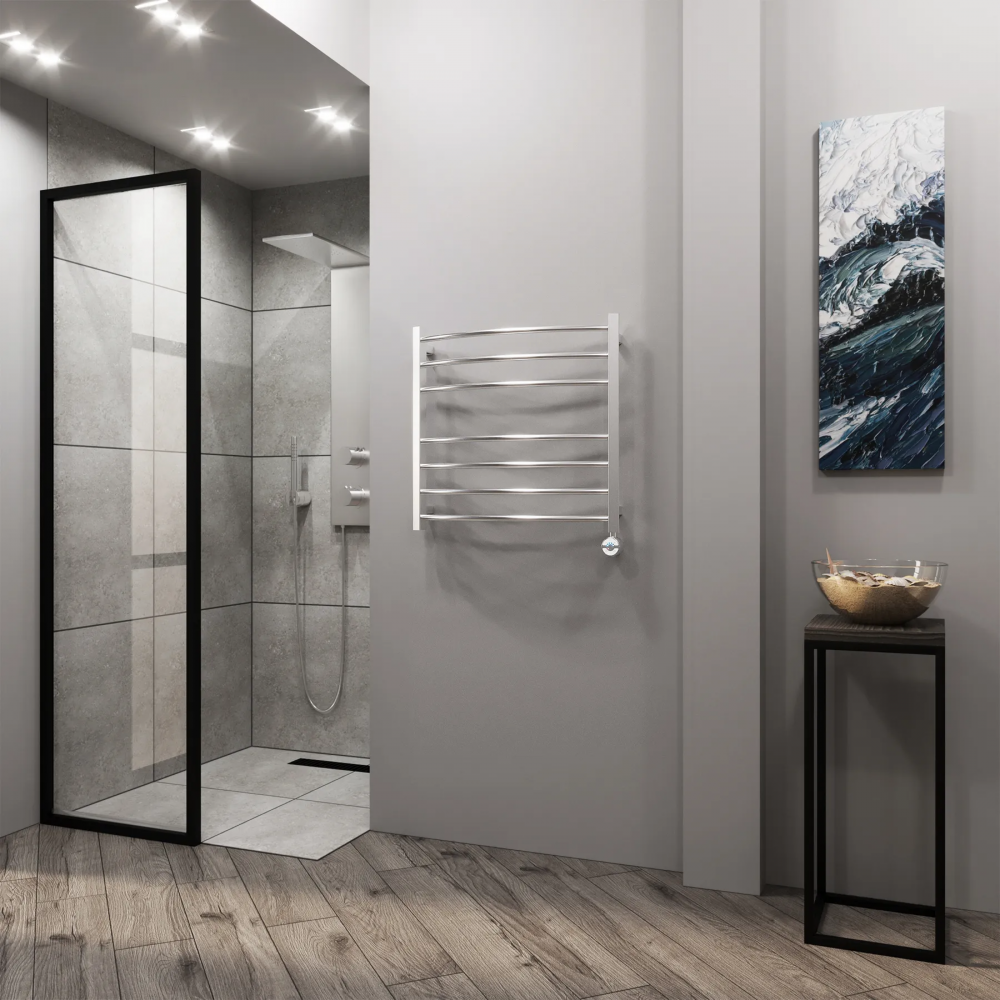 Полотенцесушитель электрический Grota Eco Calma 630x600 хром матовый