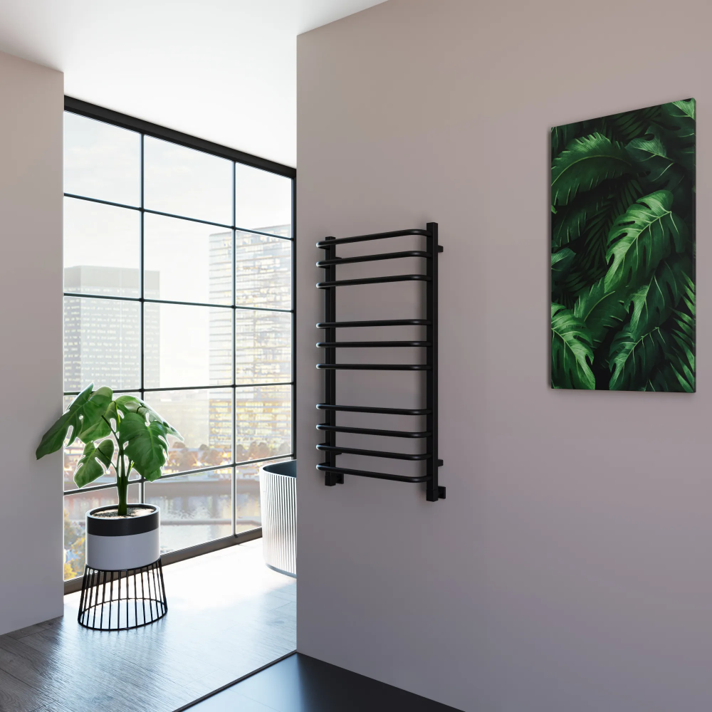 Полотенцесушитель водяной Grota Eco Forte 480x900 черный