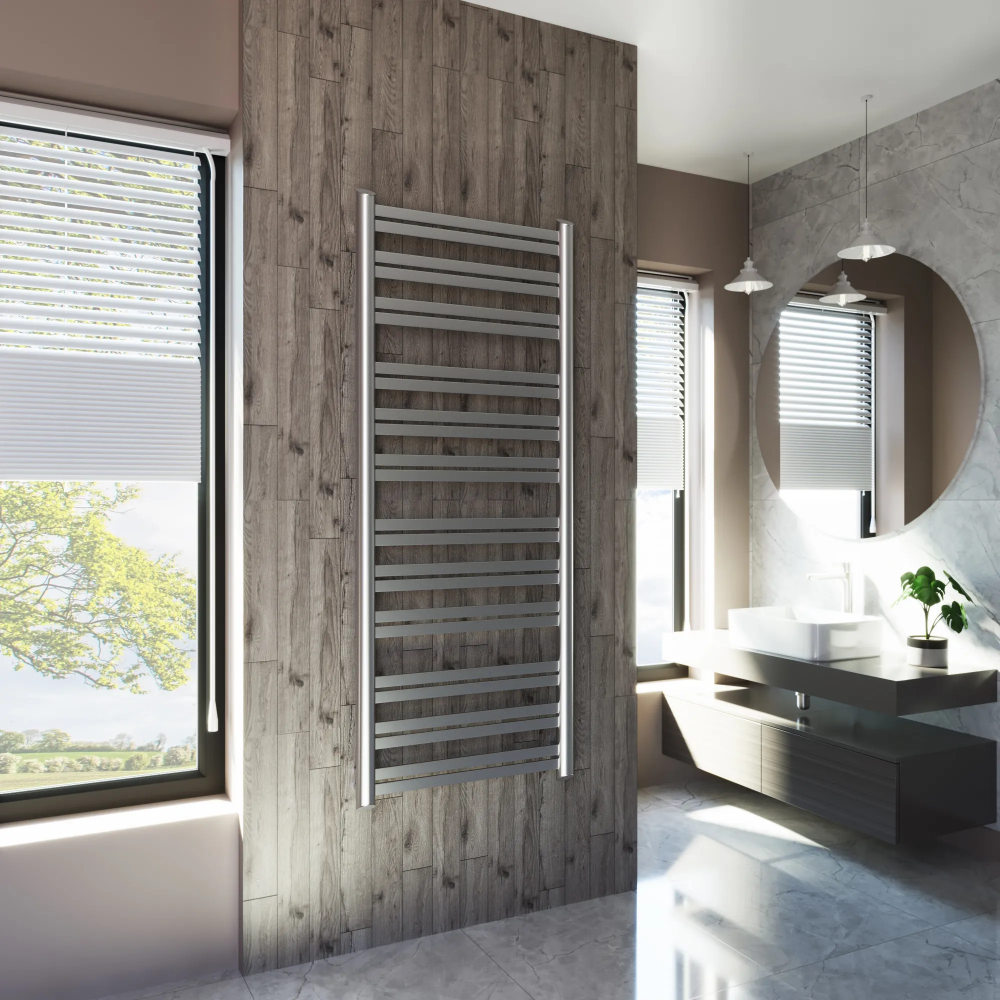 Полотенцесушитель водяной Grota Granito 650x1630 хром матовый
