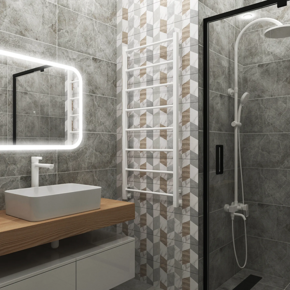 Полотенцесушитель водяной Grota Simple 530x1200 белый