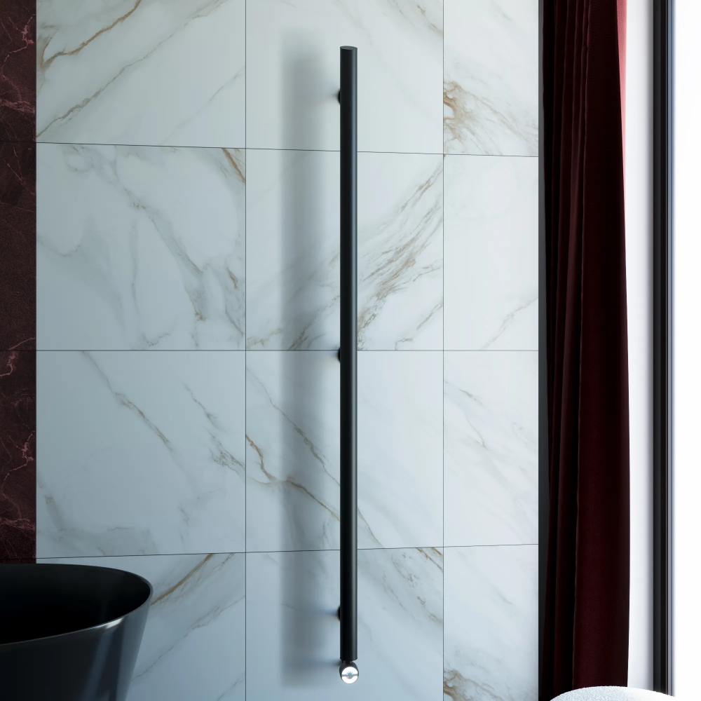 Полотенцесушитель электрический Grota Ago 51x1800 черный