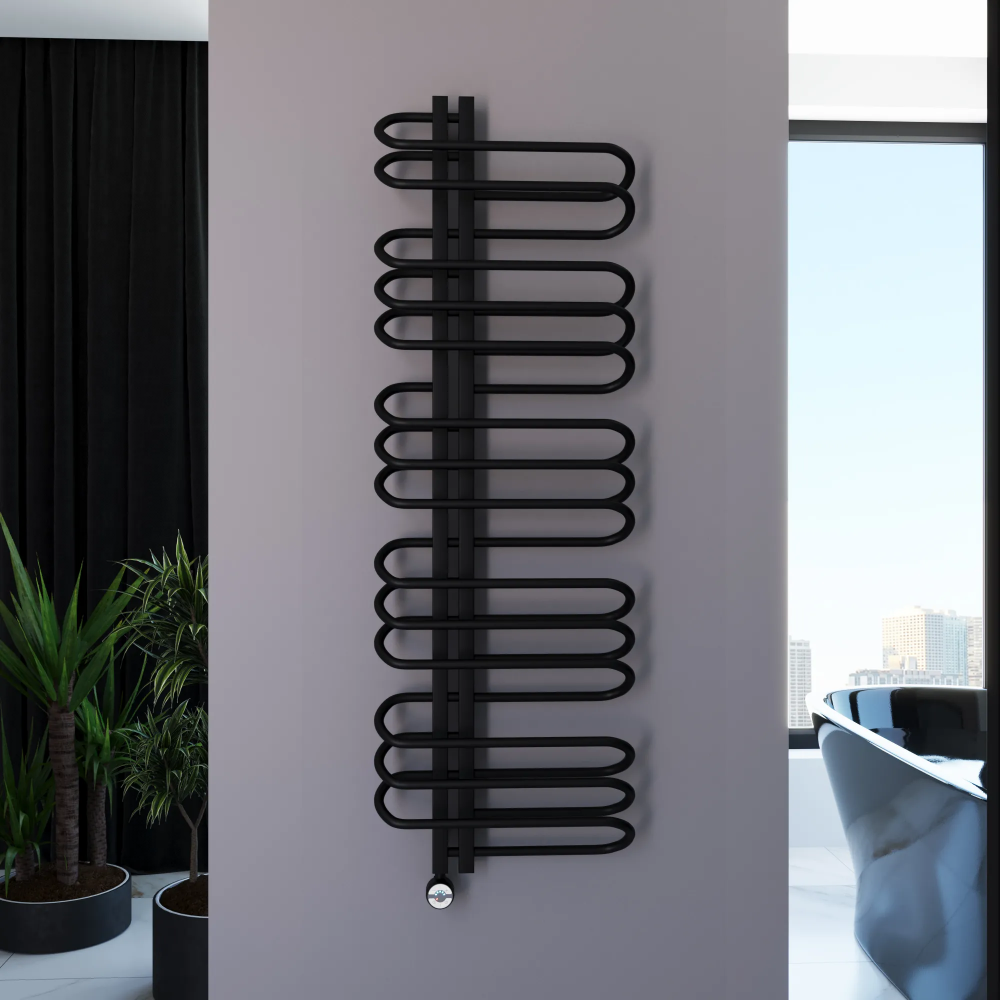 Полотенцесушитель электрический Grota Stelle 500x1500/l черный