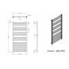 Полотенцесушитель водяной Grota Classic 480x1200 черный