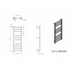 Полотенцесушитель электрический Grota Estro 300x900 черный