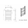 Полотенцесушитель электрический Grota Eco Calma 530x900 хром матовый