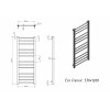 Полотенцесушитель водяной Grota Eco Classic 530x1200 хром глянцевый