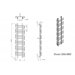 Полотенцесушитель водяной Grota Rivolo 500x1800 белый
