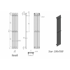 Полотенцесушитель электрический Grota Sian 230х1500 хром матовый