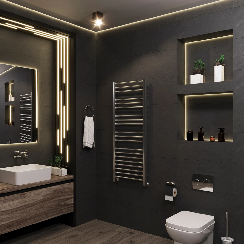 Полотенцесушитель водяной Grota Classic 480x1200 хром матовый