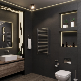Полотенцесушитель водяной Grota Classic 480x900 хром матовый