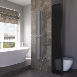 Полотенцесушитель водяной Grota Corsa 230х1500 хром матовый