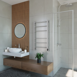 Полотенцесушитель электрический Grota Costa 530х1000 хром матовый