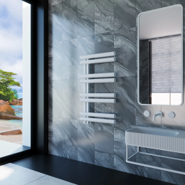 Полотенцесушитель водяной Grota Lato L 530x900 белый