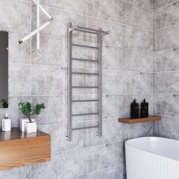 Полотенцесушитель водяной Grota Simple P с полкой 430x1200 хром матовый