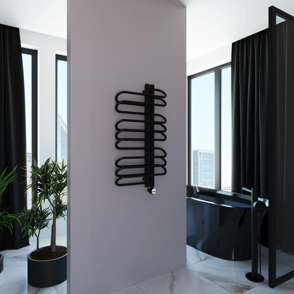 Полотенцесушитель электрический Grota Stelle 500x900/r черный