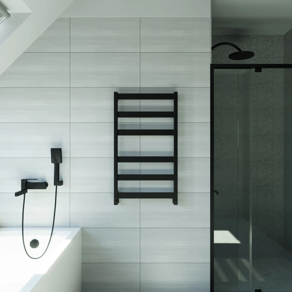 Полотенцесушитель водяной Grota Brezza 530x900 черный