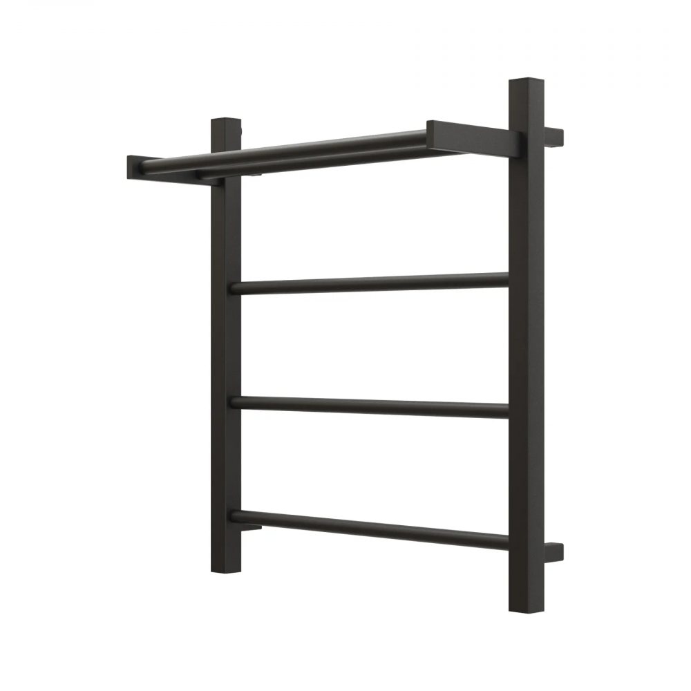 Полотенцесушитель электрический Grota Simple P с полкой 530x600 черный