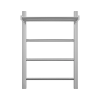 Полотенцесушитель электрический Grota Simple P с полкой 430x600 хром глянцевый