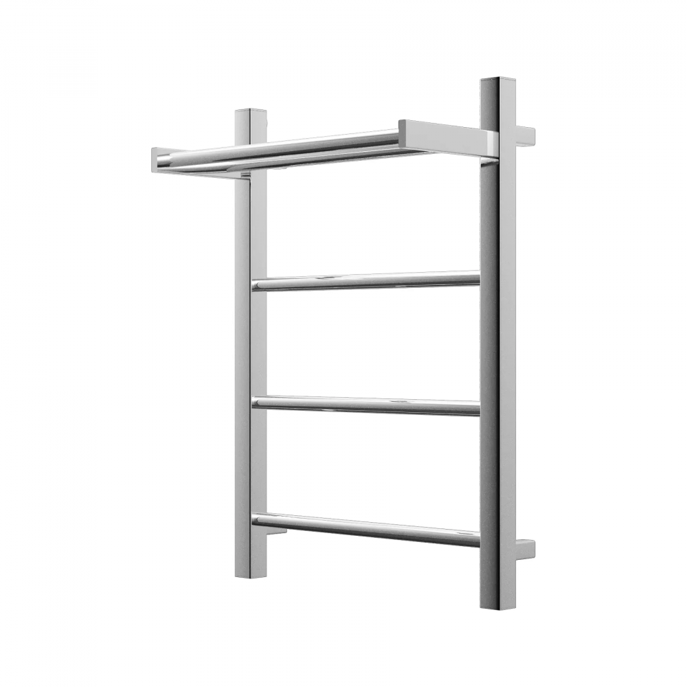 Полотенцесушитель электрический Grota Simple P с полкой 430x600 хром глянцевый
