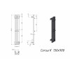 Полотенцесушитель электрический Grota Corsa K 130х900 черный