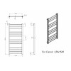 Полотенцесушитель водяной Grota Eco Classic 630x1200 хром матовый