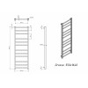 Полотенцесушитель водяной Grota Grosso 550x1640 черный