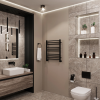 Полотенцесушитель водяной Grota Classic 530x600 черный