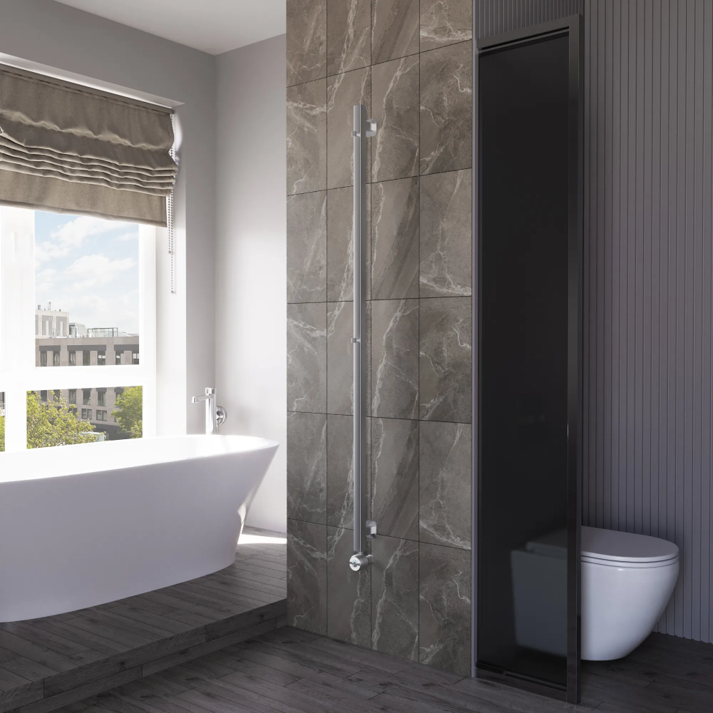 Полотенцесушитель электрический Grota Corsa 30х1500 хром матовый