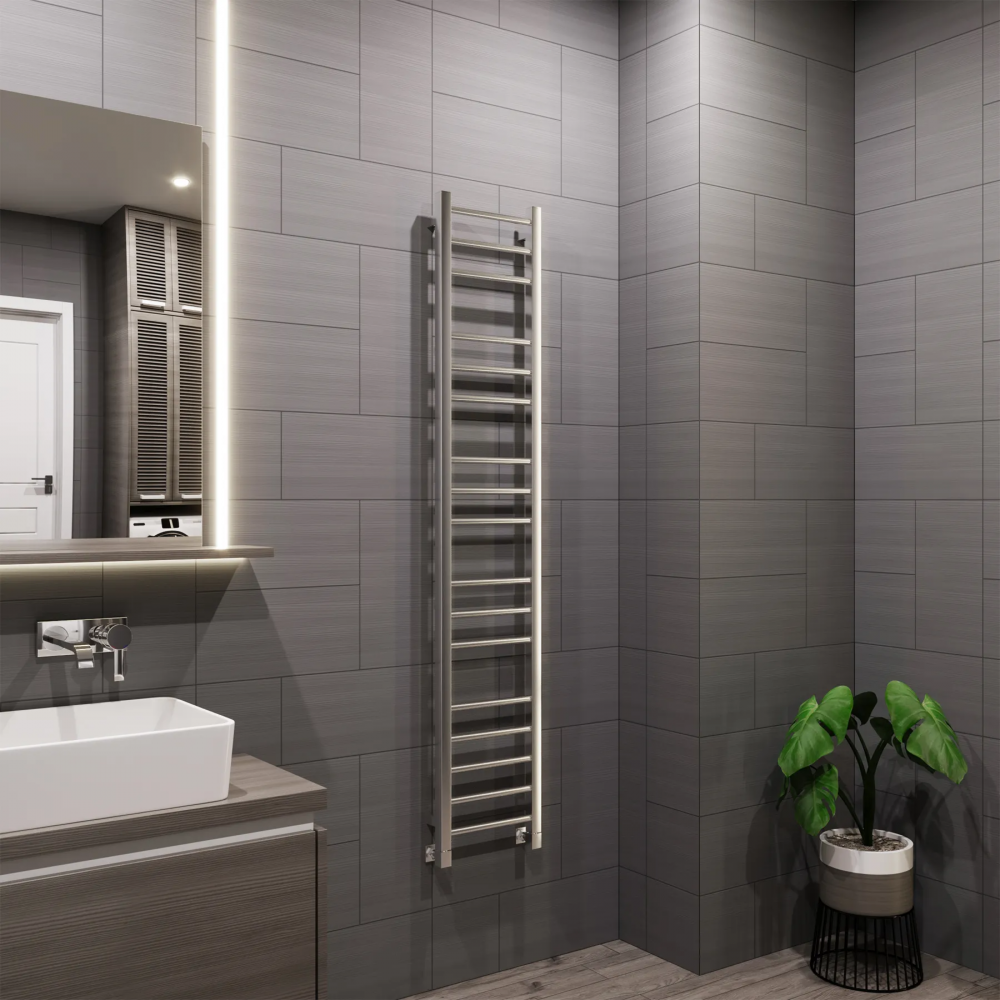 Полотенцесушитель водяной Grota Eco Classic 300x1575 хром матовый