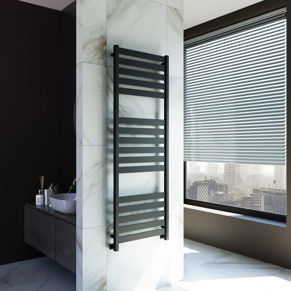 Полотенцесушитель водяной Grota Lux 530x1500 черный