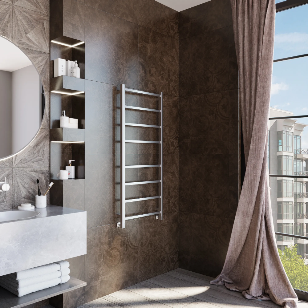 Полотенцесушитель водяной Grota Moda 530x1200 хром матовый