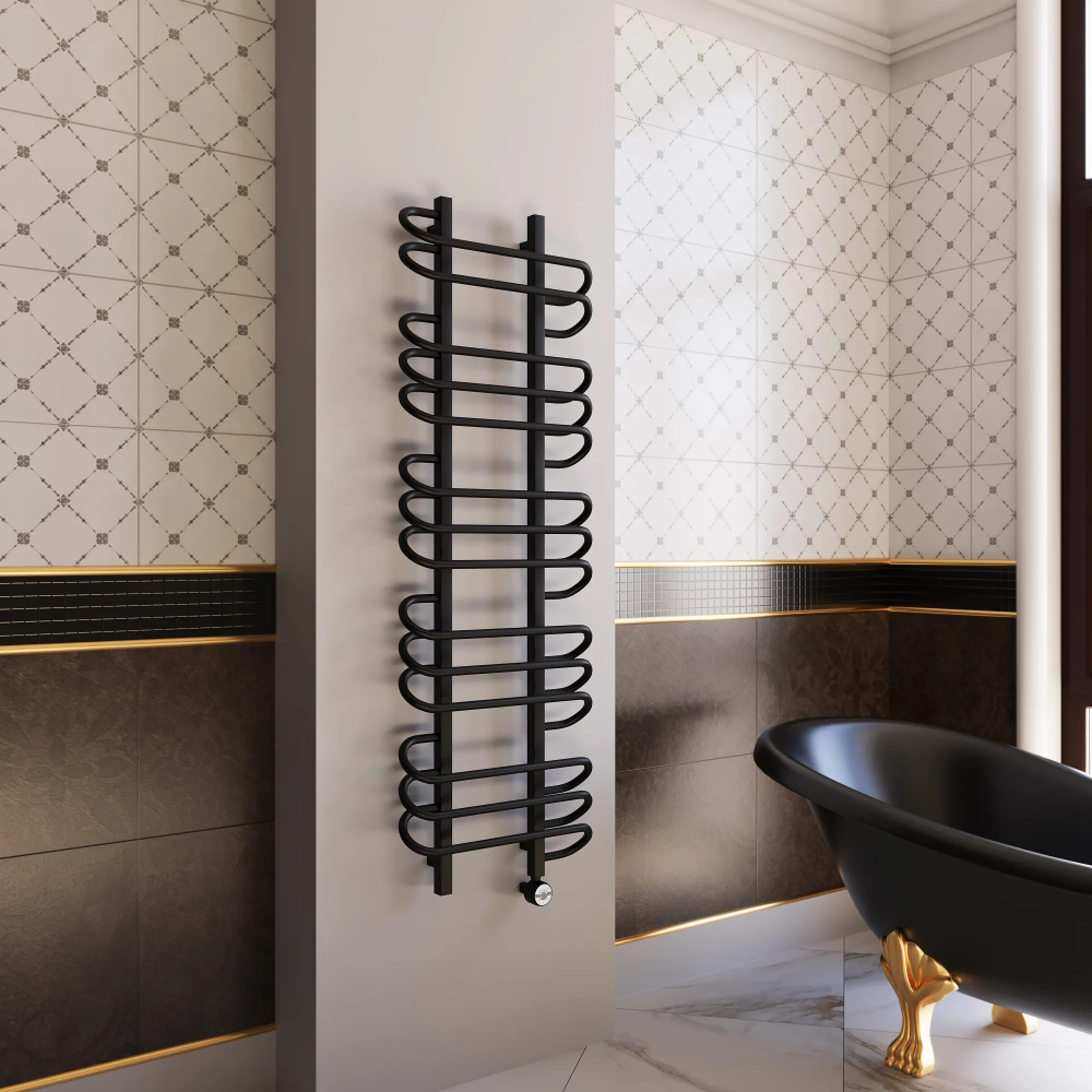 Полотенцесушитель электрический Grota Rivolo 500x1500 черный