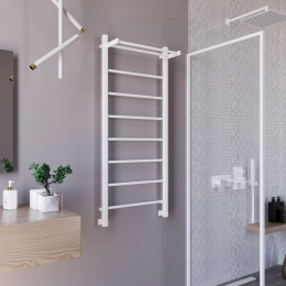 Полотенцесушитель водяной Grota Simple P с полкой 530x1200 белый