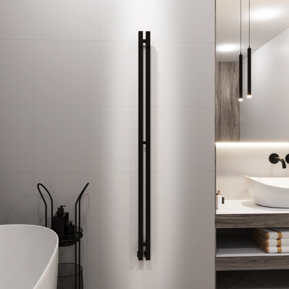 Полотенцесушитель водяной Grota Corsa 80х1500 черный