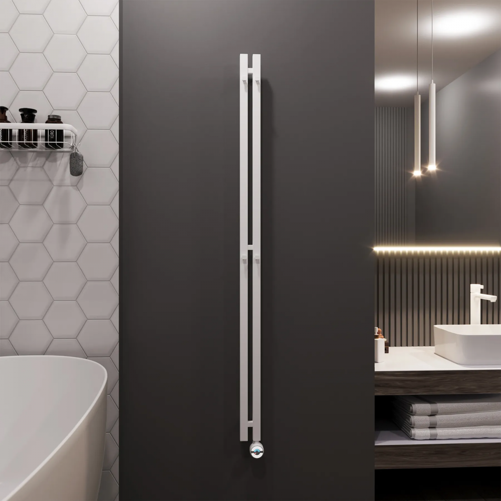 Полотенцесушитель электрический Grota Corsa 80х1500 белый