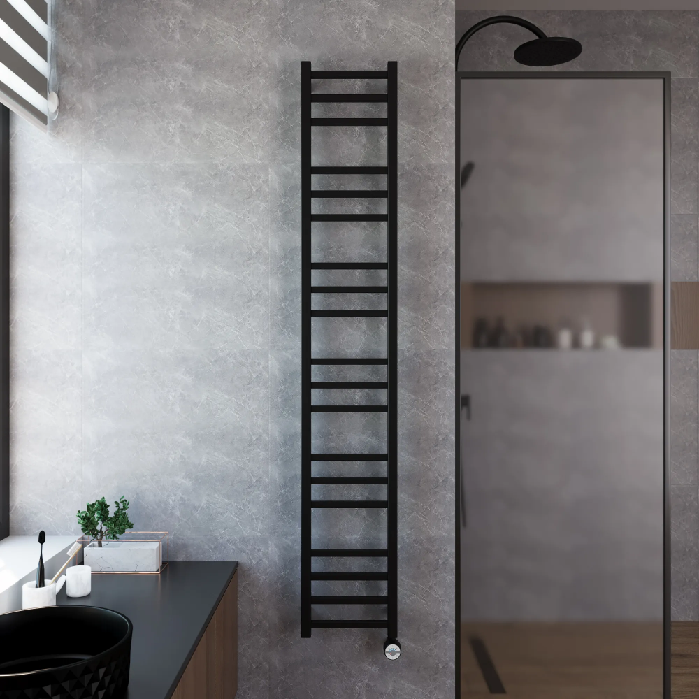 Полотенцесушитель электрический Grota Estro 300x1800 черный