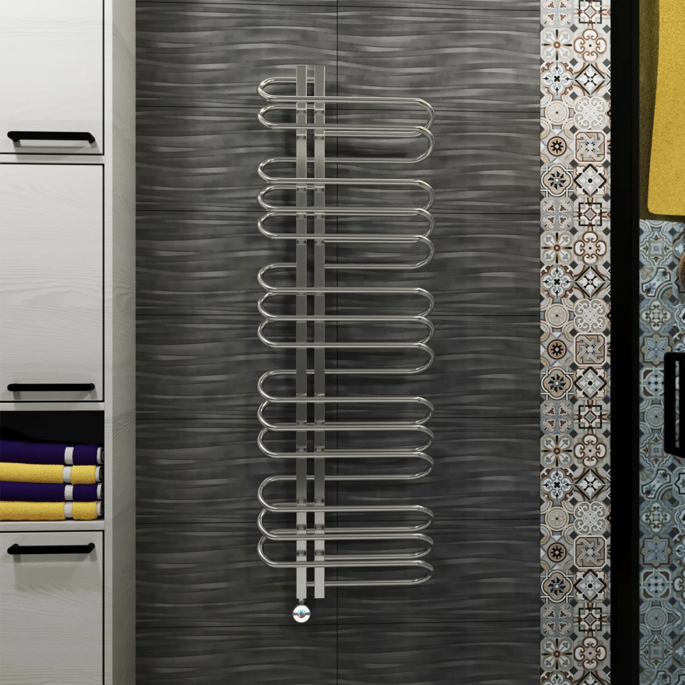 Полотенцесушитель электрический Grota Stelle 500x1500/l хром глянцевый