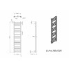 Полотенцесушитель электрический Grota Estro 300x1500 хром матовый