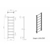 Полотенцесушитель водяной Grota Simple 430х1200 хром глянцевый