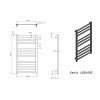 Полотенцесушитель электрический Grota Vento 480x900 хром матовый