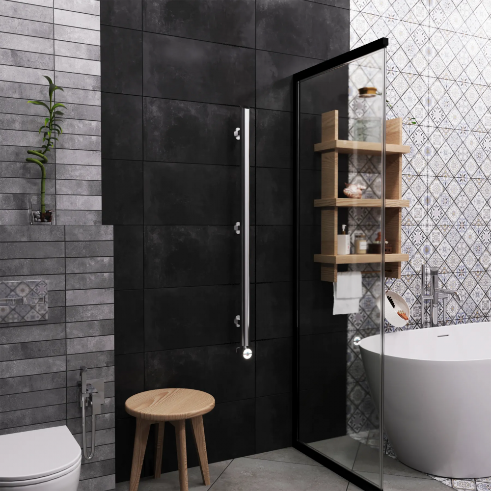 Полотенцесушитель электрический Grota Ago 51x1200 хром глянцевый