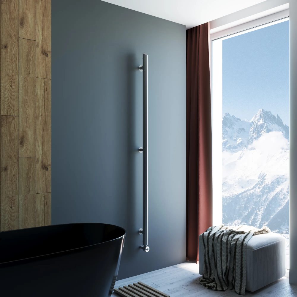 Полотенцесушитель электрический Grota Ago 51x1800 хром матовый