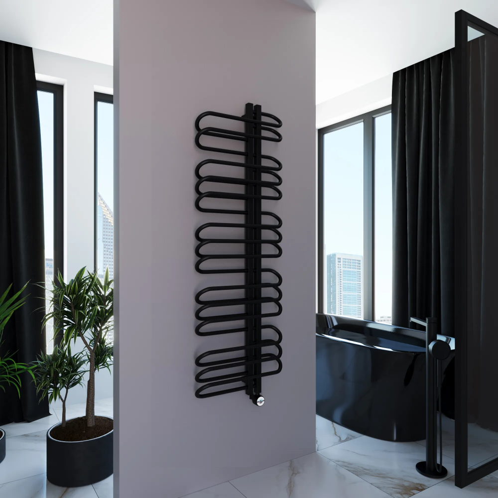 Полотенцесушитель электрический Grota Stelle 500x1500/r черный