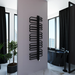 Полотенцесушитель электрический Grota Stelle 500x1500/r черный