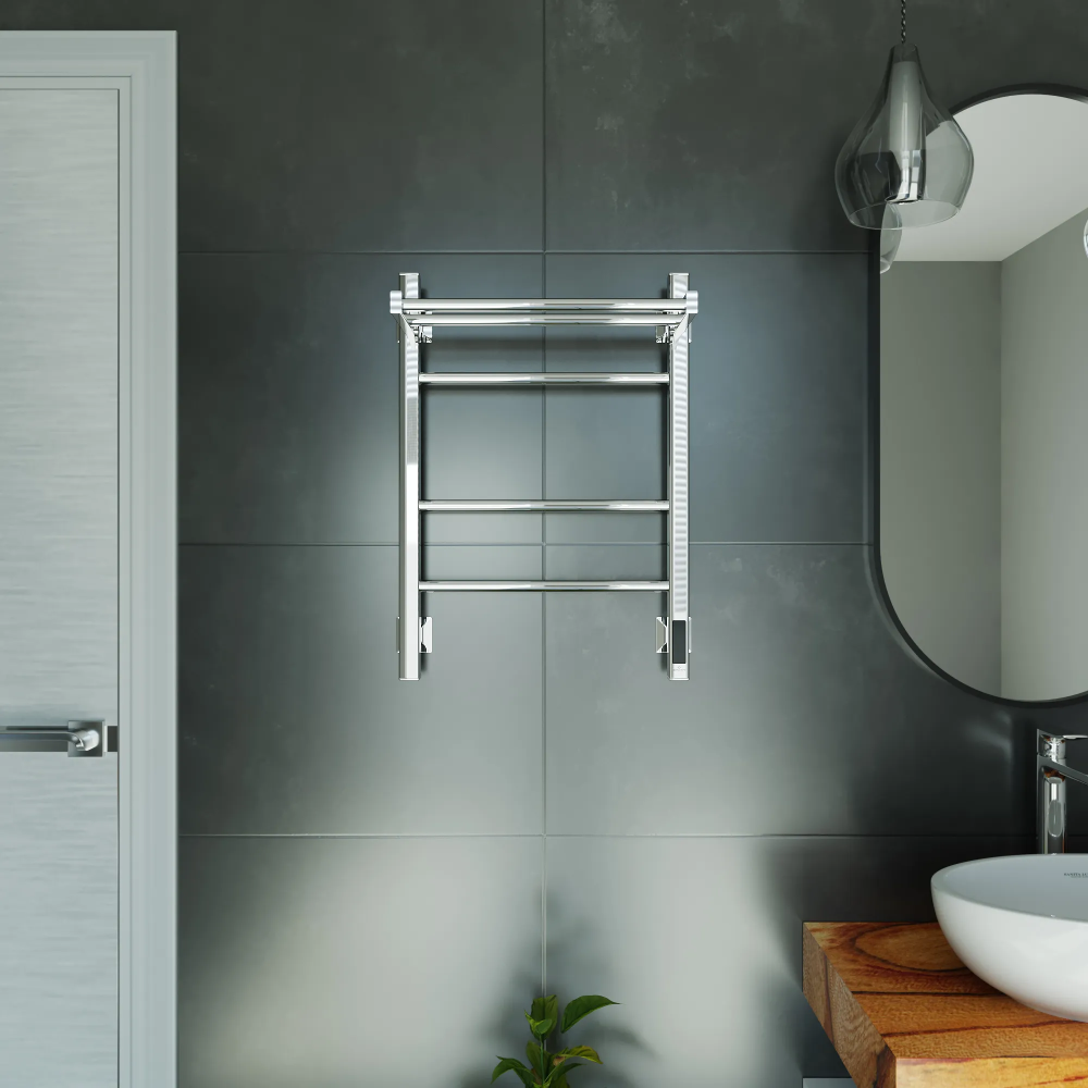 Полотенцесушитель электрический Grota Alto 430х600 хром глянцевый