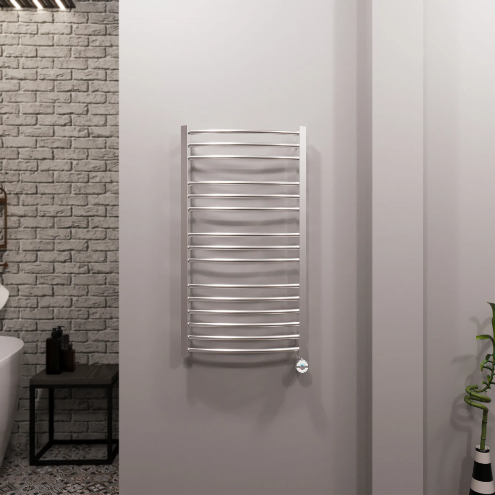 Полотенцесушитель электрический Grota Calma 480x900 хром матовый